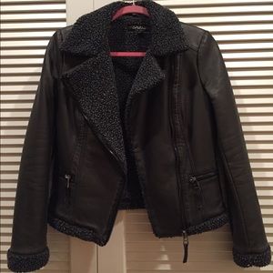 Leather + Sherpa Jacket